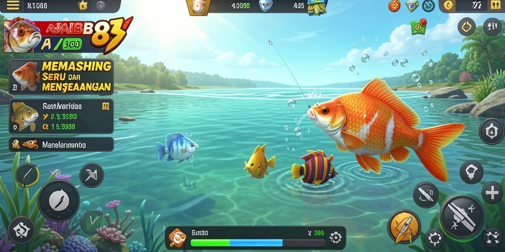 Gameplay seru menangkap ikan di AJAIB88.