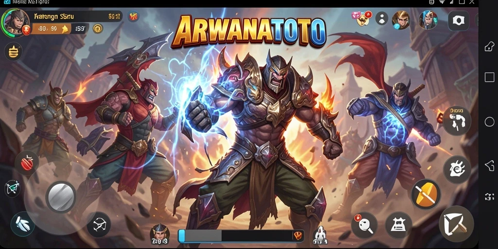 Tangkapan layar ARWANATOTO menunjukkan aksi pertarungan yang seru dan mendebarkan.