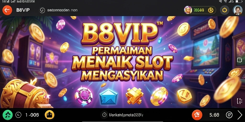 Tampilan gameplay menarik dari B8VIP yang penuh warna dan dinamis.
