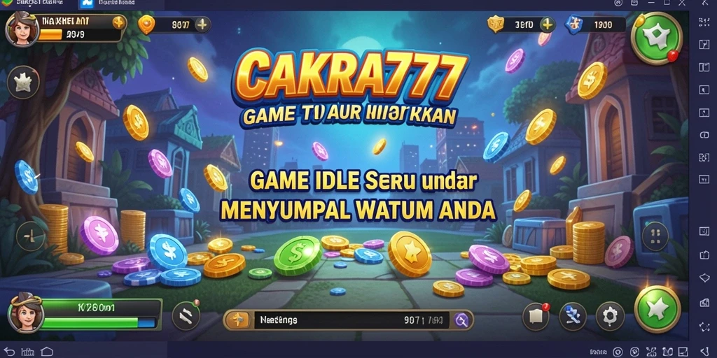 Tangkapan layar gameplay menunjukkan keseruan dalam permainan Idle CAKRA777.