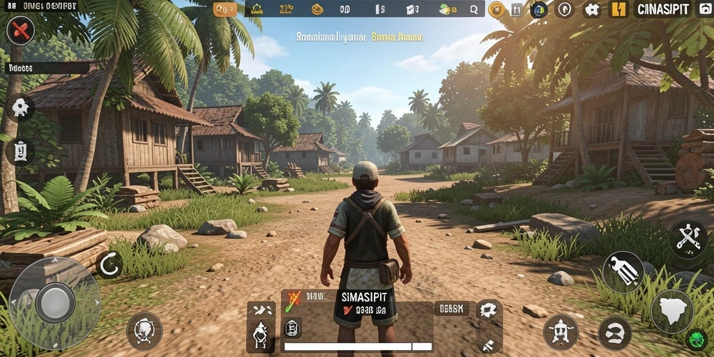 Screenshot gameplay CINASIPIT dengan grafis menakjubkan dan interaksi karakter.