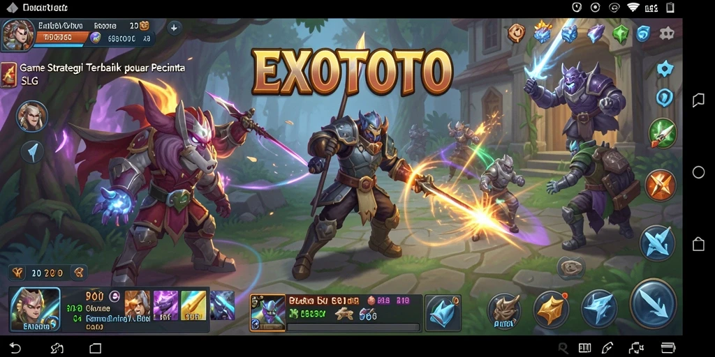 Gameplay menarik dari EXOTOTO menunjukkan pertarungan epik dan strategi yang cerdas.