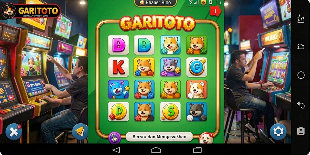 Tangkapan layar GARITOTO menampilkan gameplay seru Bingo dengan antarmuka yang menarik.