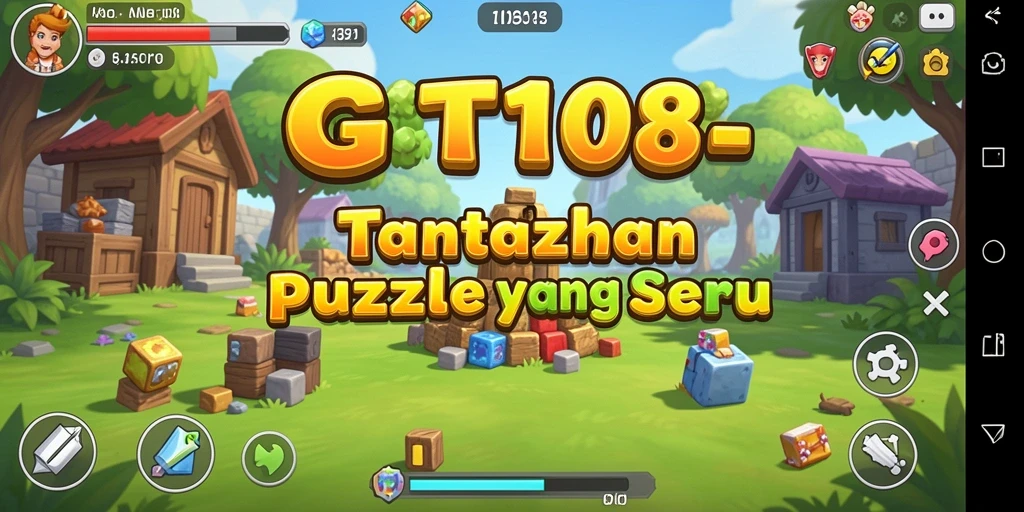 Tampilan gameplay GT108 dengan berbagai tantangan puzzle yang menarik.