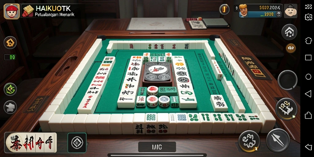 Tampilan gameplay yang menakjubkan di HAIKUOTK dengan desain ubin menarik.