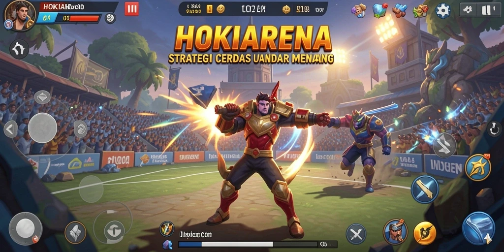 Tampilan gameplay HOKIARENA yang menegangkan dan strategis.