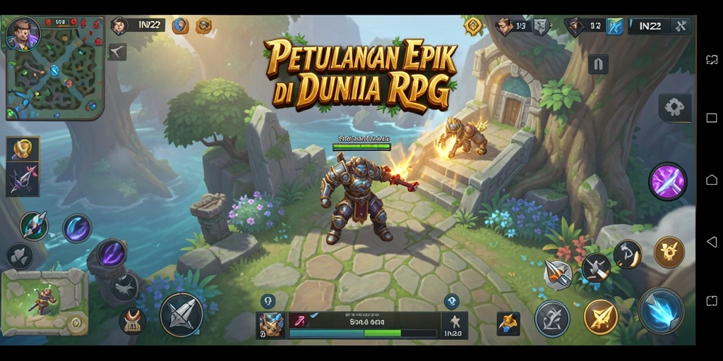 Tampilan gameplay RPG dalam IN22 yang menegangkan dan mendebarkan.