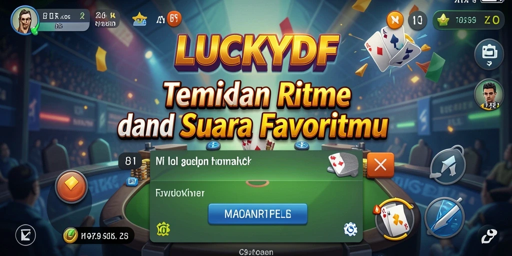 Screenshot utama LUCKYDF menampilkan pengalaman bermain yang menarik dan penuh warna.