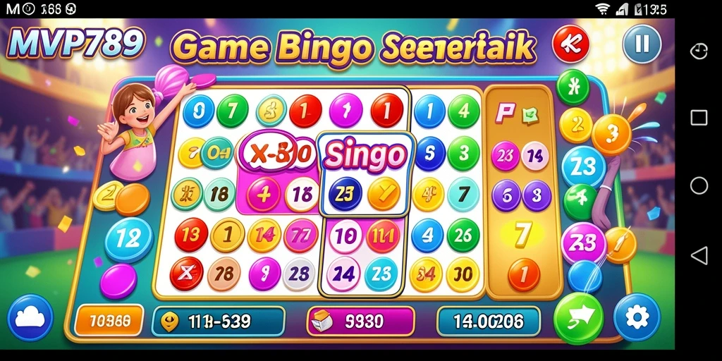 Tampilan menarik dari gameplay bingo di MVP789.