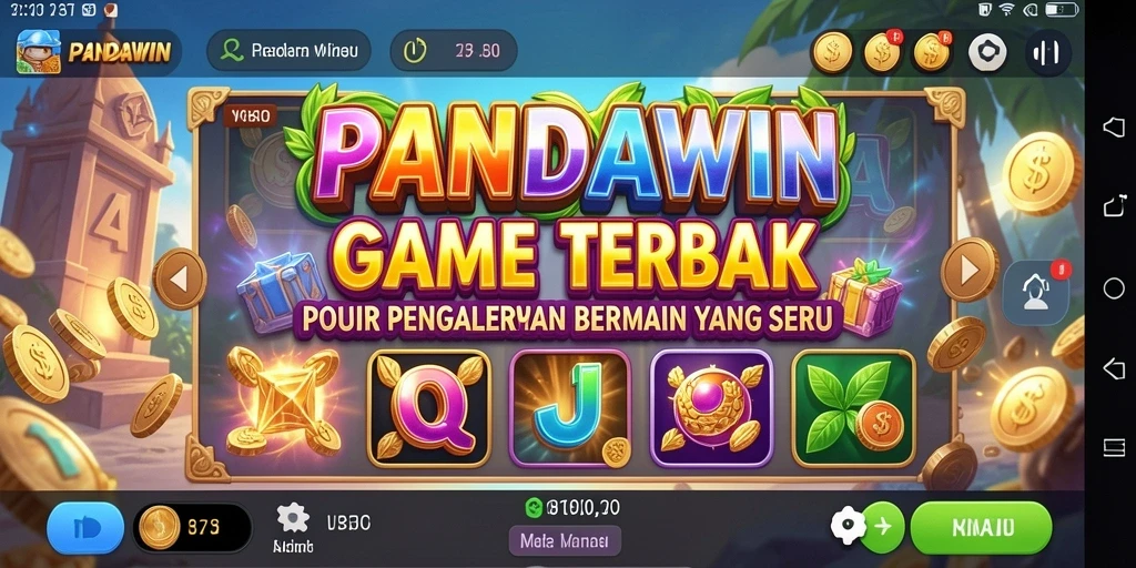 Tampilan menarik dari gameplay Slot di PANDAWIN.
