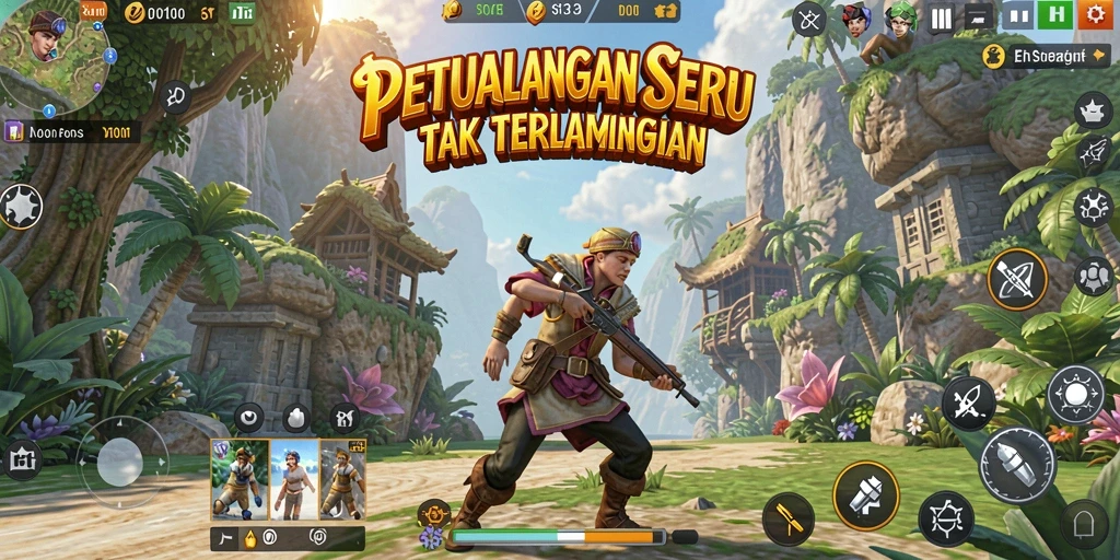Tangkapan layar S13 menampilkan gameplay seru di dunia petualangan.