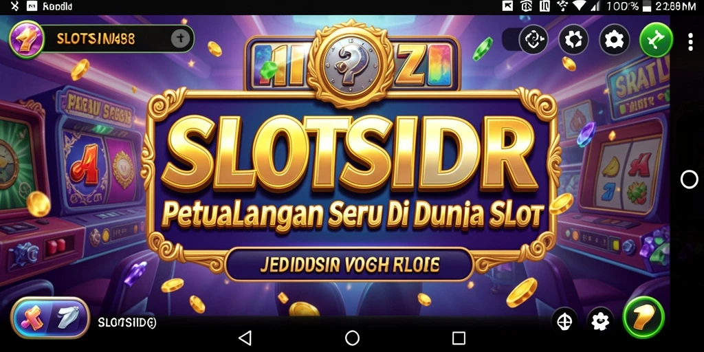 Screenshot utama SLOTSIDR dengan gameplay petualangan yang menarik.