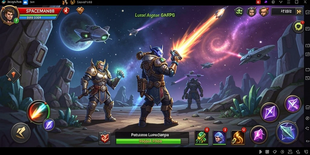 Tampilan utama gameplay <strong>SPACEMAN88</strong> yang eksotis dan penuh aksi.