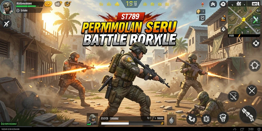Gameplay intens dan seru dalam ST789, pertempuran Battle Royale yang mengasyikkan.