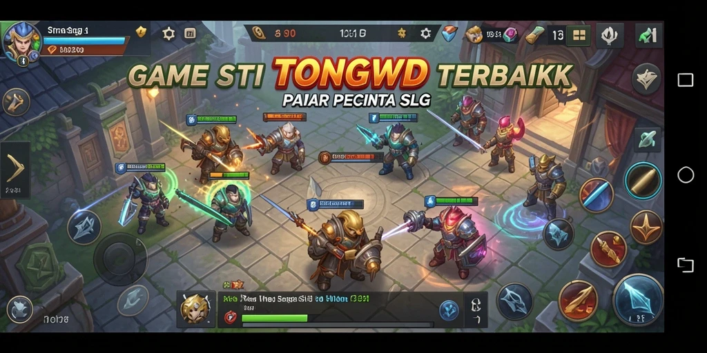 Tampilan mendebarkan gameplay TONGWD dengan aksi strategi yang intens.